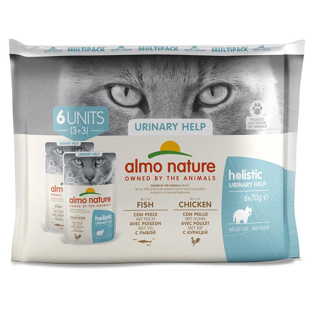 Almo Nature Comida Húmida Urinary Help Multipack - 6 x 70g