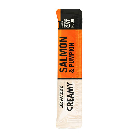 Bravery Creamy Snack Salmão e Abóbora - 4 x 14g