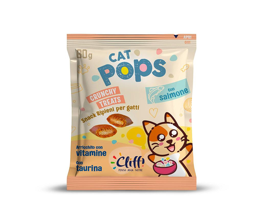 Cliffi Snack Cat Pops Funcionais Salmão - 60g
