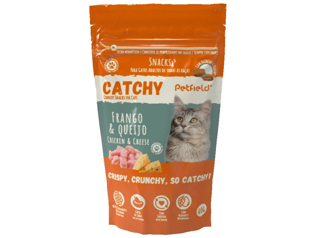 Petfield Snacks Catchy Frango e Queijo - 60g