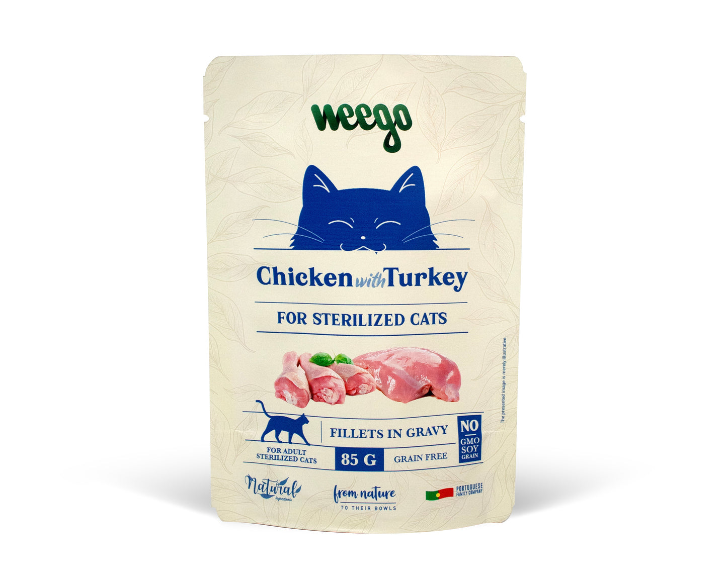 Weego Comida Húmida Frango e Peru Esterilizados - 85g