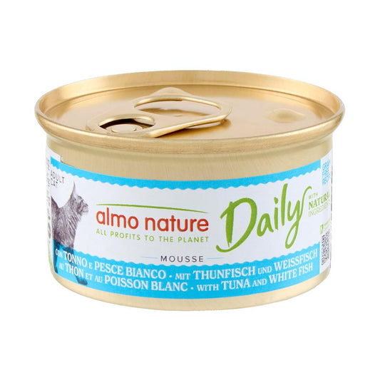 Almo Nature Daily Comida Húmida Mousse de Atum e Bacalhau - 85g