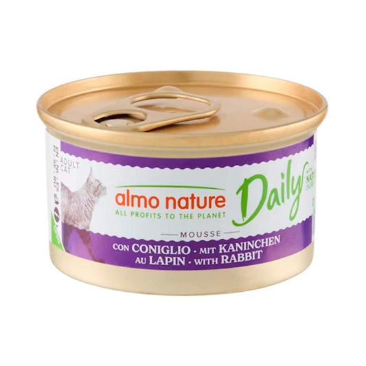 Almo Nature Daily Comida Húmida Mousse de Coelho - 85g