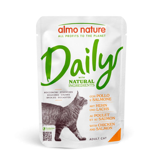 Almo Nature Daily Comida Húmida Frango e Salmão - 70g