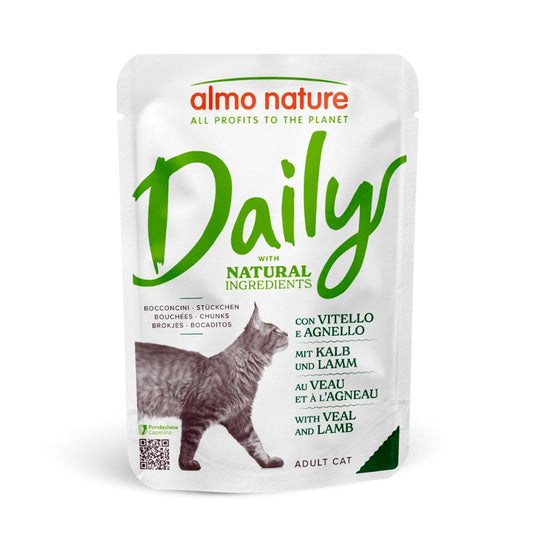 Almo Nature Daily Comida Húmida Vitela e Cordeiro - 70g