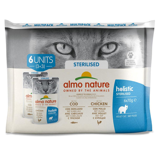 Almo Nature Comida Húmida Esterilizados Multipack - 6 x 70g