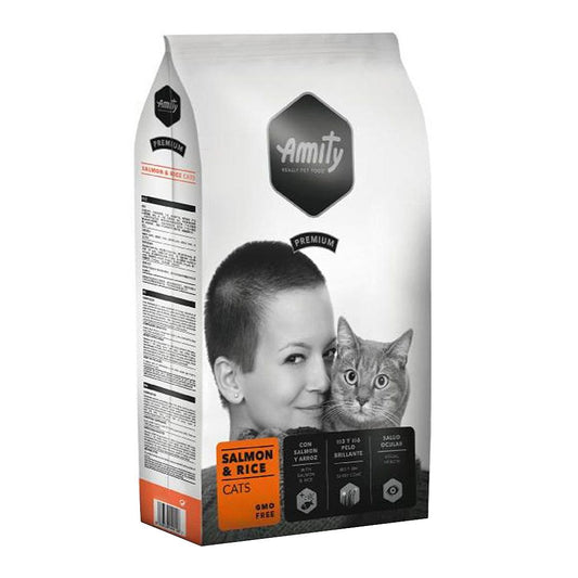 Amity Premium Ração Seca Salmão e Arroz Adulto