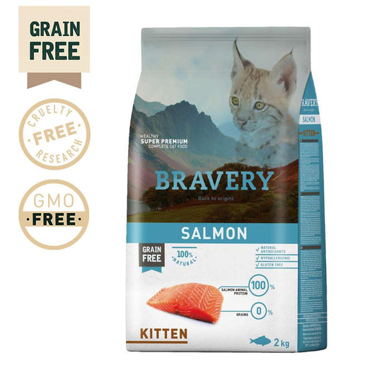 Bravery Ração Seca Super Premium Salmão Junior - 2 kg