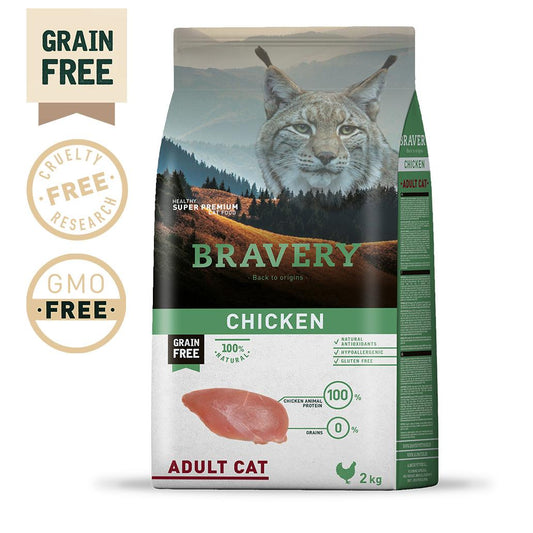 Bravery Ração Seca Super Premium Frango Adulto