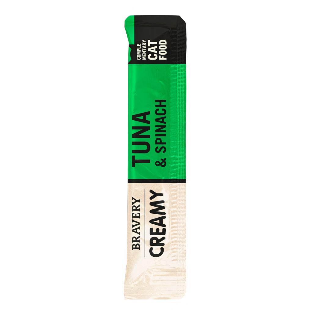 Bravery Creamy Snack Atum e Espinafre - 4 x 14g