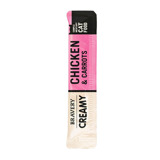 Bravery Creamy Snack Frango e Cenoura - 4 x 14g