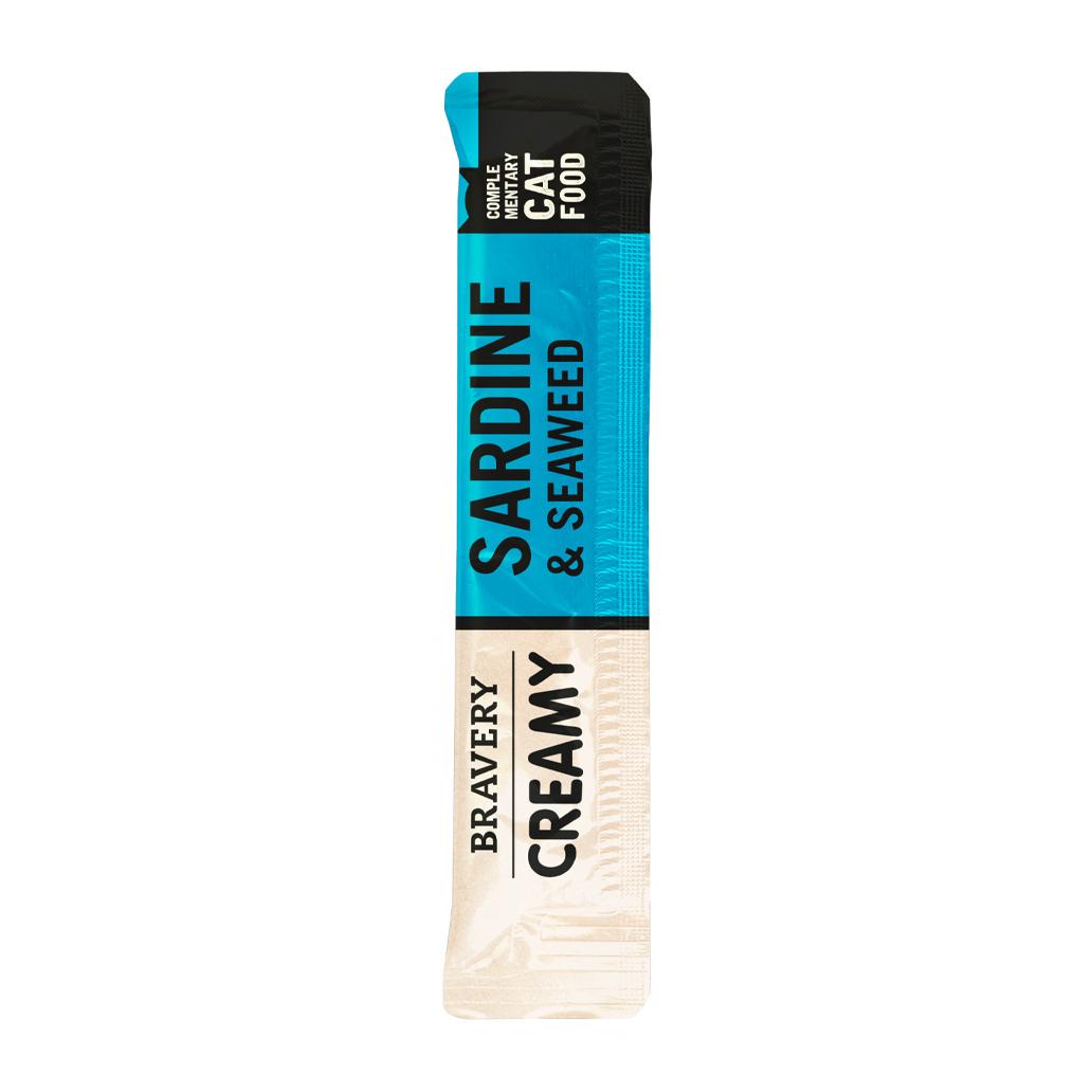 Bravery Creamy Snack Sardinhas e Algas - 4 x 14g