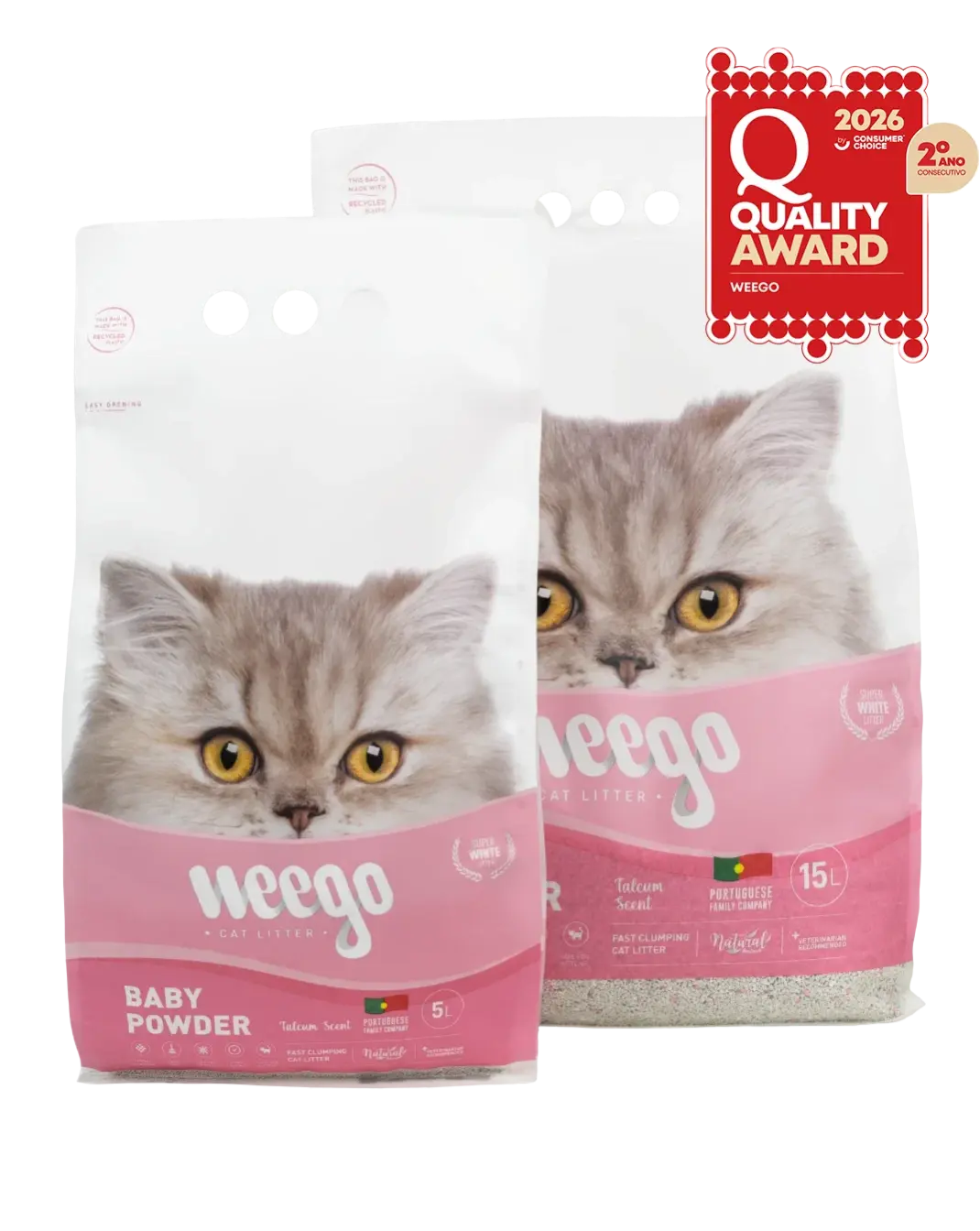 Weego - Areia Talco de Bebé - Aglomerante