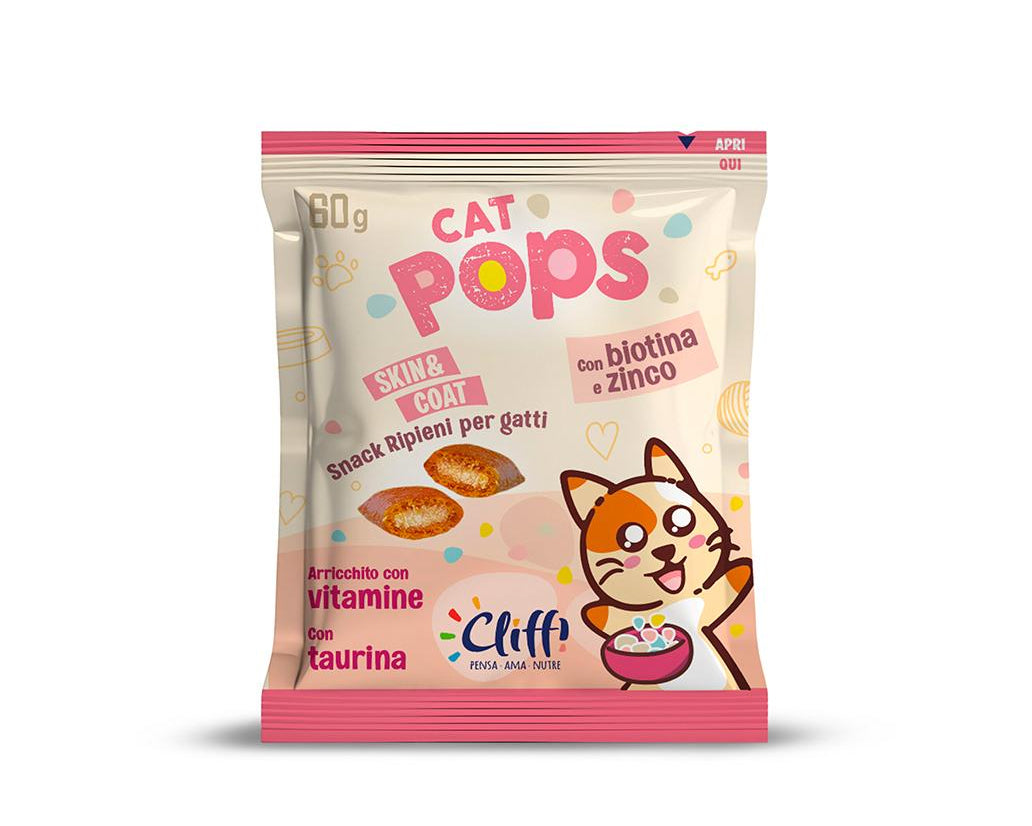 Cliffi Snack Cat Pops Funcionais Biotina e Zinco - 60g