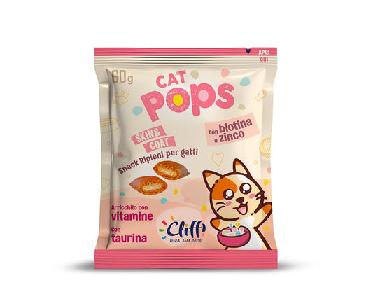 Cliffi Snack Cat Pops Funcionais Biotina e Zinco - 60g