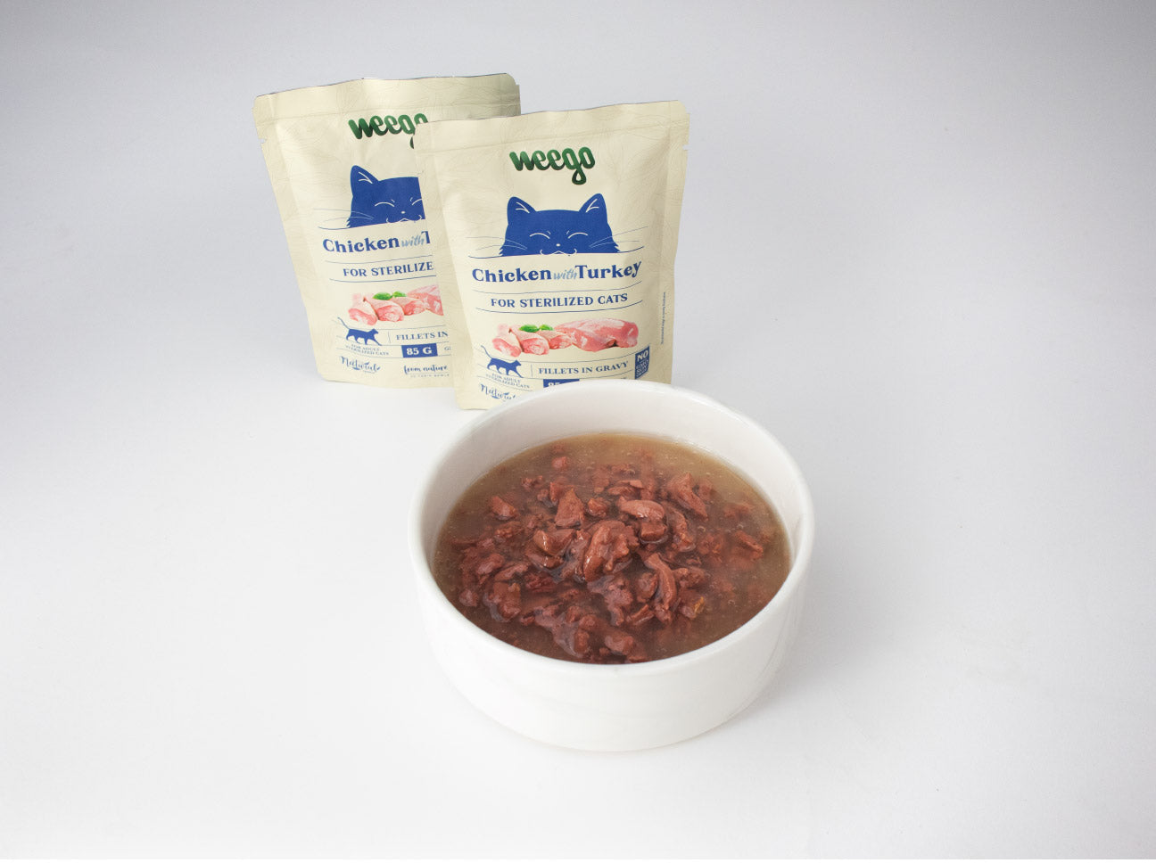 Weego Comida Húmida Frango e Peru Esterilizados - 85g