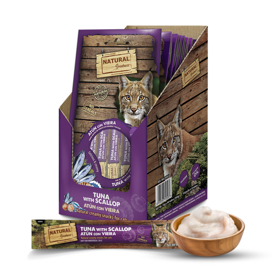 Natural Greatness Snack Creme de Atum e Vieiras - 4 x 14g