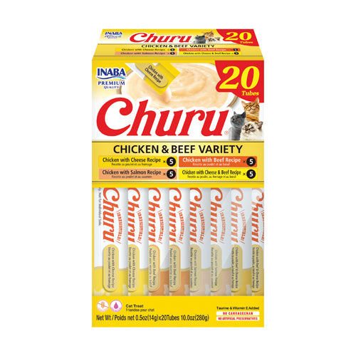 Churu - Frango e Carne Bovina - Multipack - 14g x 20