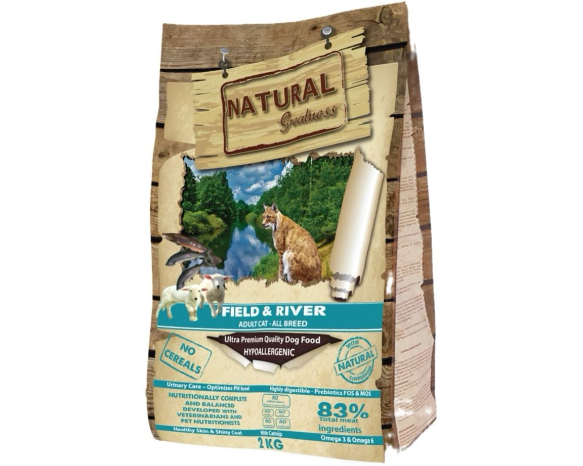 Natural Greatness Ração Seca Ultra Premium Field & River Junior e Adulto