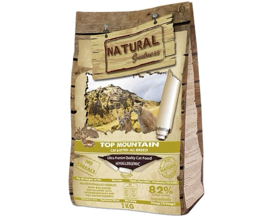 Natural Greatness Ração Seca Ultra Premium Top Mountain Junior e Adulto